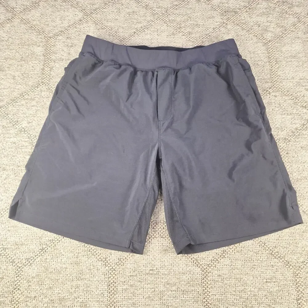 Black Fabletics Lined Athletic Training Gym Shorts Men's XL Performance Running